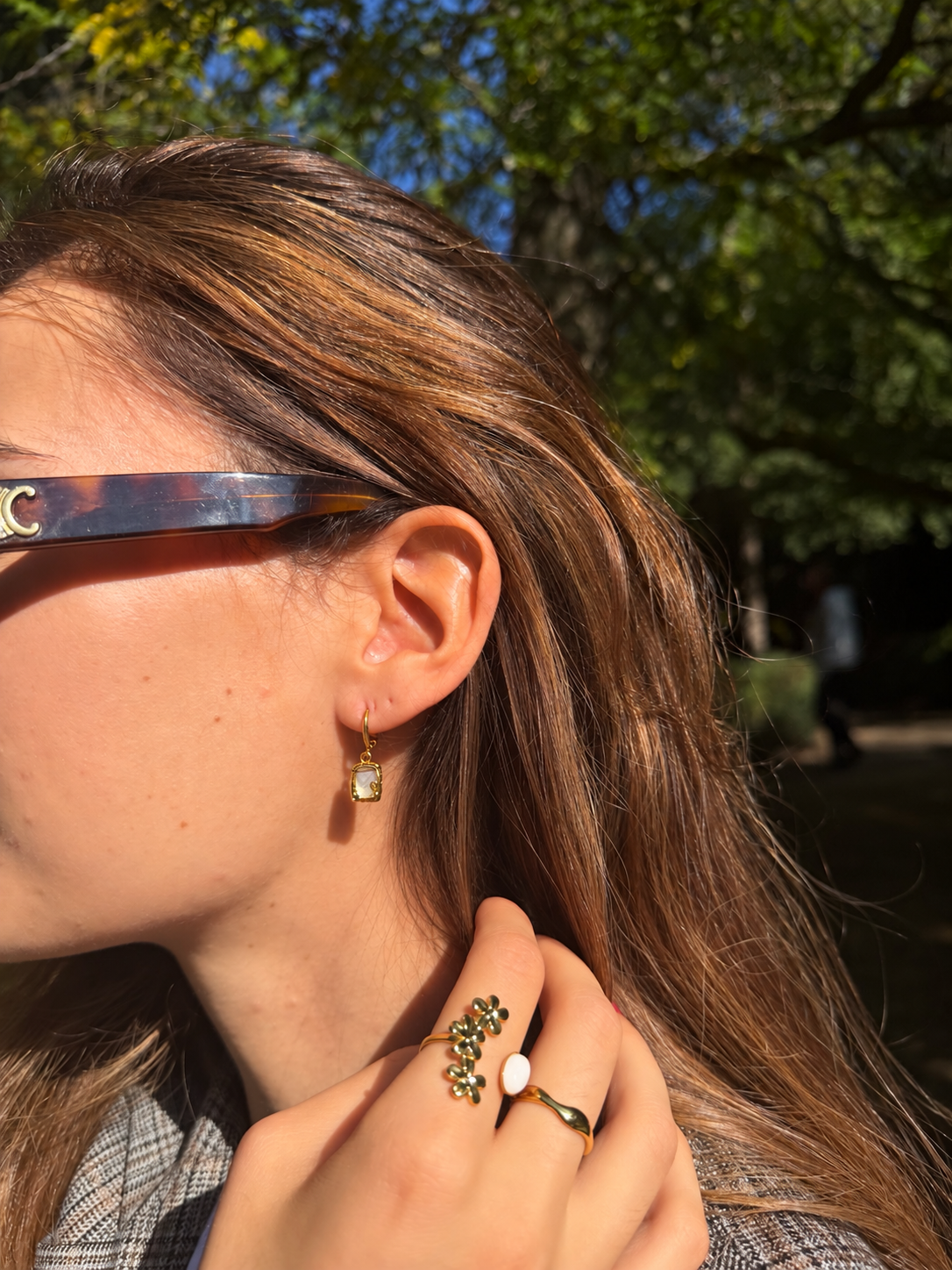 Vjolina (rectangular) earrings